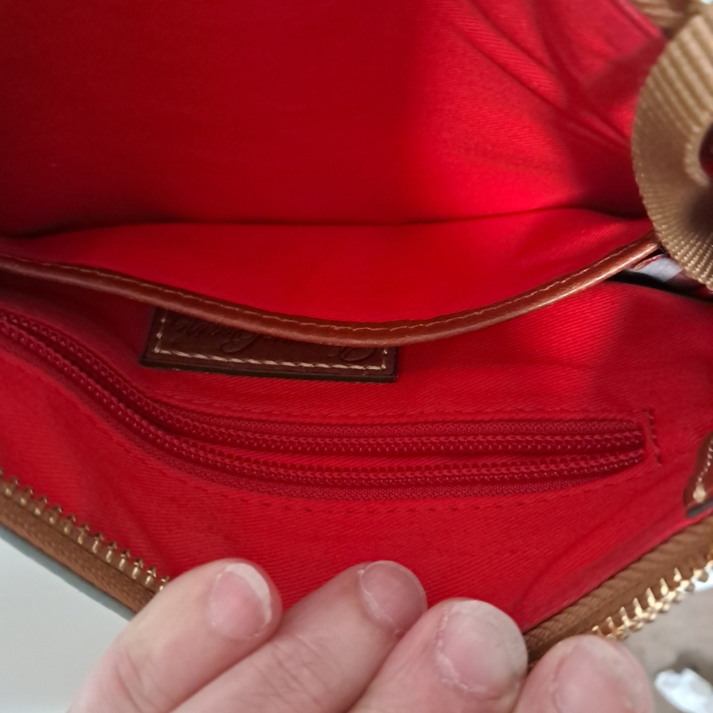 Dooney & Bourke. Blue crossbody bag. - Picture 8 of 11